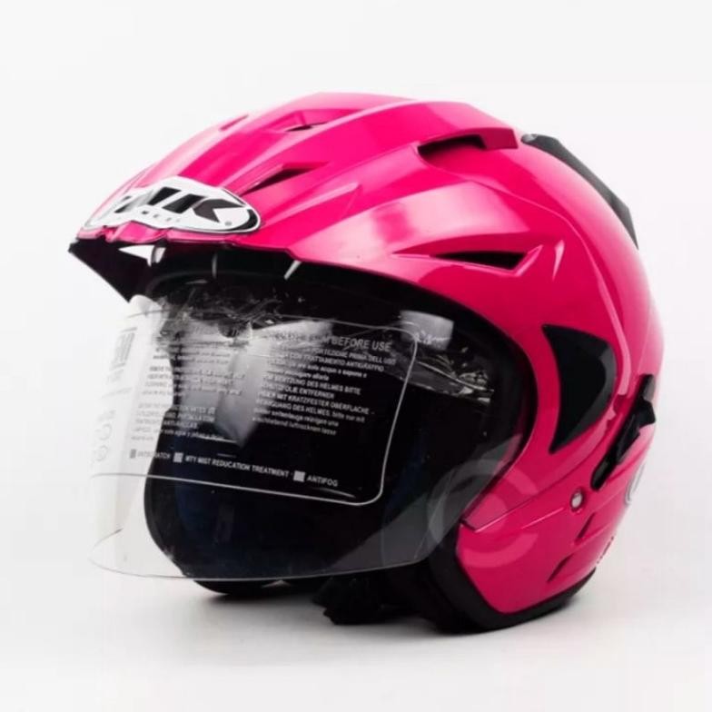 HELM INK DOUBLE VISOR WARNA BIRU METALIK MERK ARL SNI