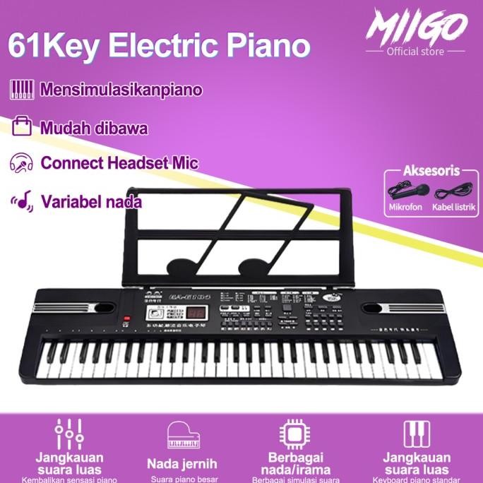 Miigo Keyboard Piano Anak Digital Piano Elektrik 61 Keys Co