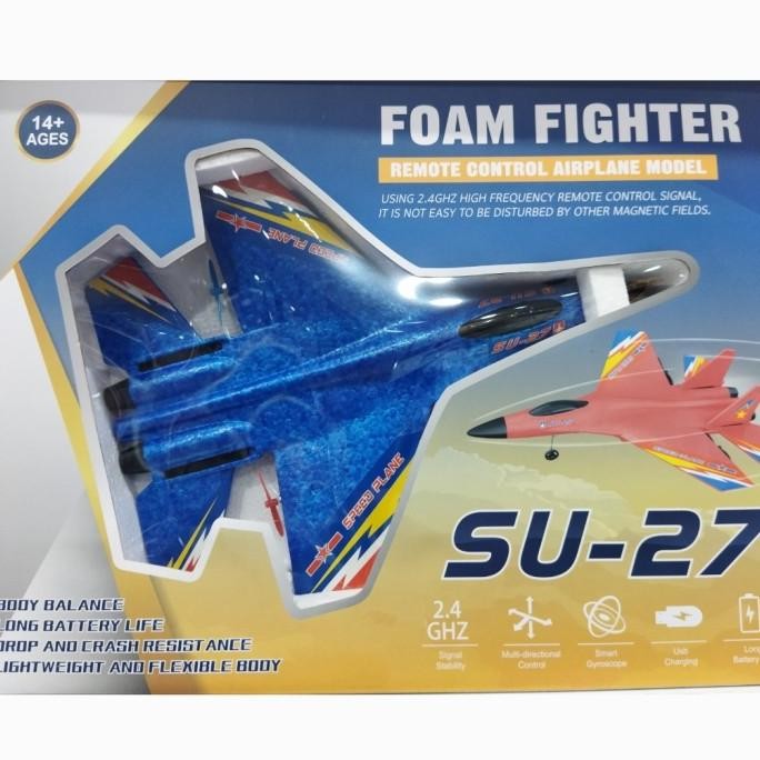 Rc Jet Foam Fighter Su-27 Pesawat Remot To Fly 2.4 Easy Glider Co