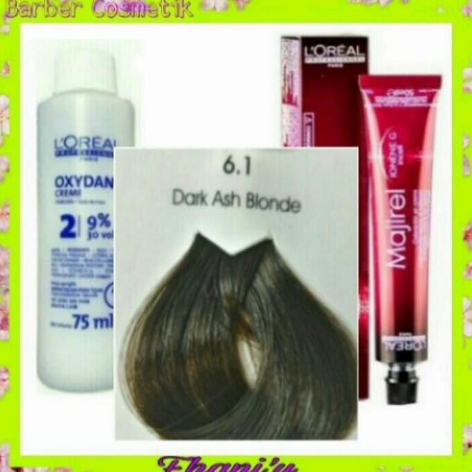 cat rambut loreal maji fashion majirel 6.1 Dark ash Blonde pewarna