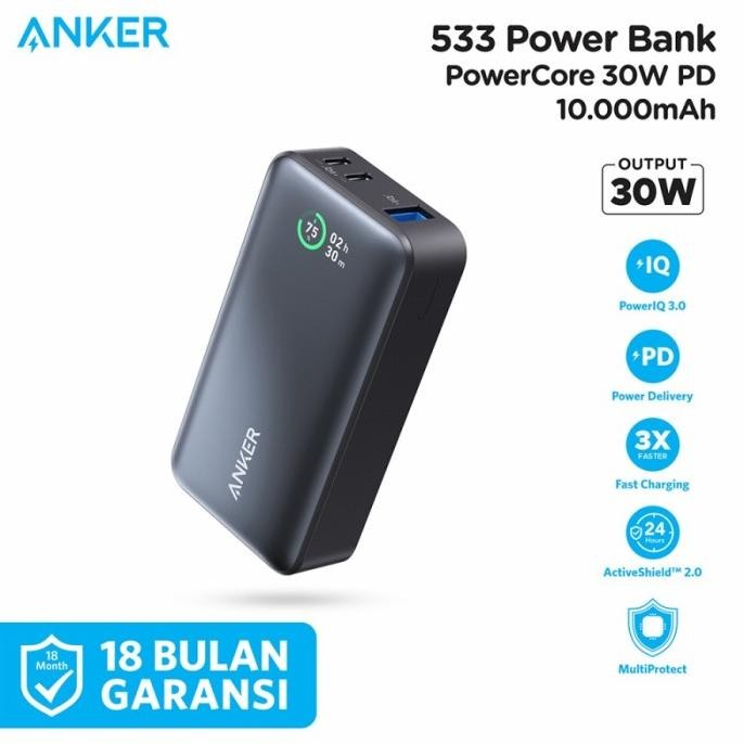 PowerBank Anker 533 PowerCore 10.000 mAh PD 30W - A1256