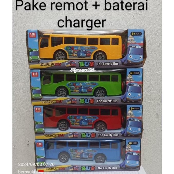 Rc Tayo 1 : 18 Mainan Bus Remote Control Radio Control Bus Tayo Rc  Mobil Baterai Lampu Toys Co