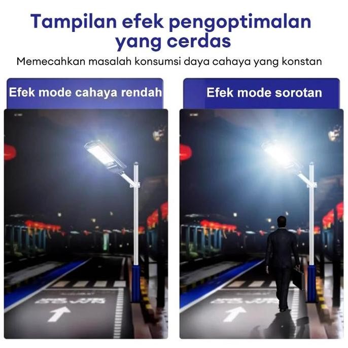 Lampu Jalan Tenaga 1500W Surya Outdoor 0 Biaya Listrik Tahan Air Sangat Terang Lampu Taman Fitur Tim