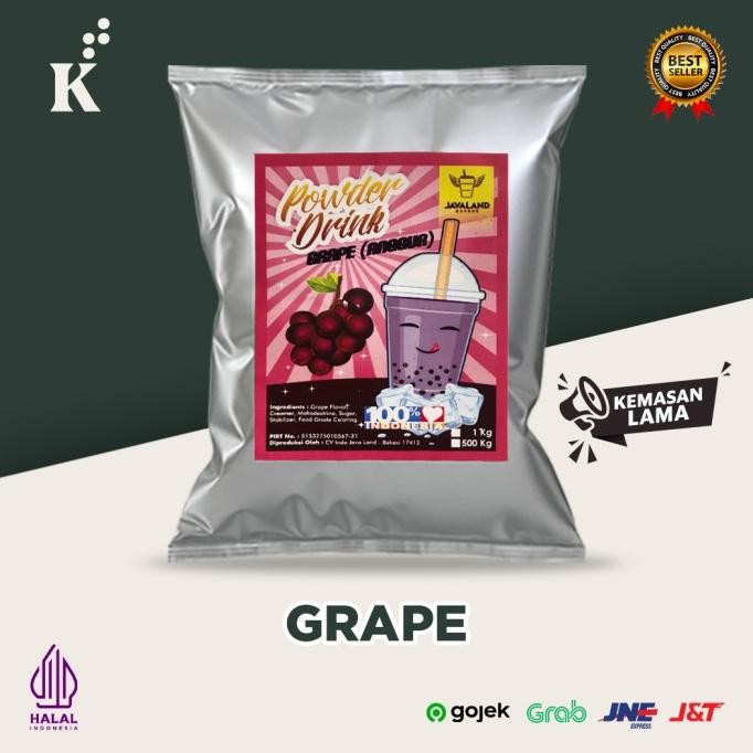 

Spesial Promo/ Bubuk Minuman Bubble Powder Drink Rasa Grape Original Javaland 1K [Terlaris/Terbaru/Recommended]
