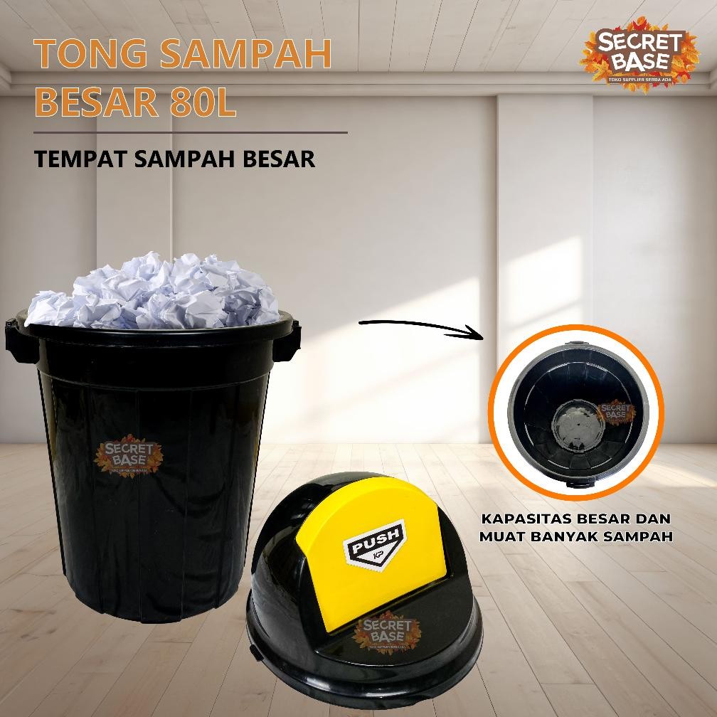 As25 Tong Sampah Besar 80L - Tempat Sampah Besar Luar Rumah / Kotak Sampah / Bak Sampah
