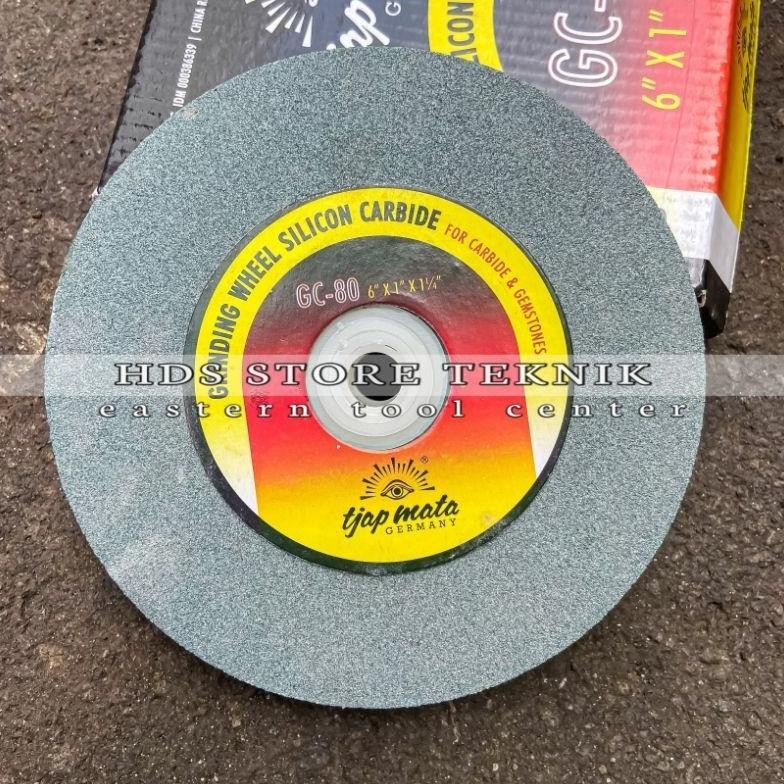Batu Gerinda Duduk 6 inch Tjap Mata Grinding Wheel Batu Gerinda Poles