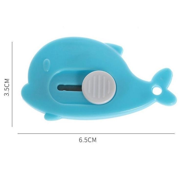 

fx-2 EVY-510 Cutter Mini Motif Dolphin Pisau Kecil Model Dolphin Alat Bantu Buka Paket Serbaguna Hemat Berkualitas