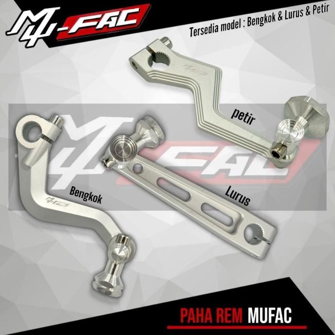 Paha Rem Belakang Mufac Model Thailand Paha Rem Motor Silver Doff Motor Aerox Old Lexi Old Aerox Con