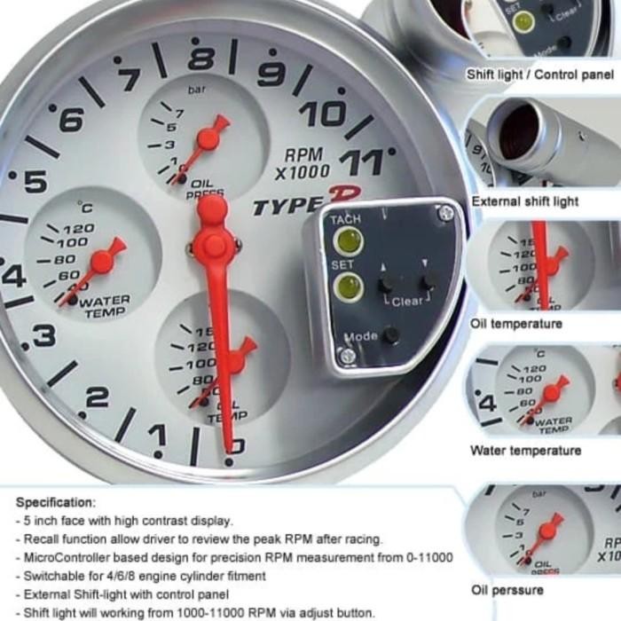 Rpm Mobil Tachometer Autometer Mobil Universal Original Dan Terpercaya