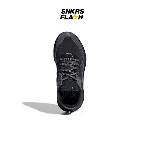 ADIDAS Nite Jogger Reflective Black Sepatu Sneakers Wanita - FW1574 - Size 38.7