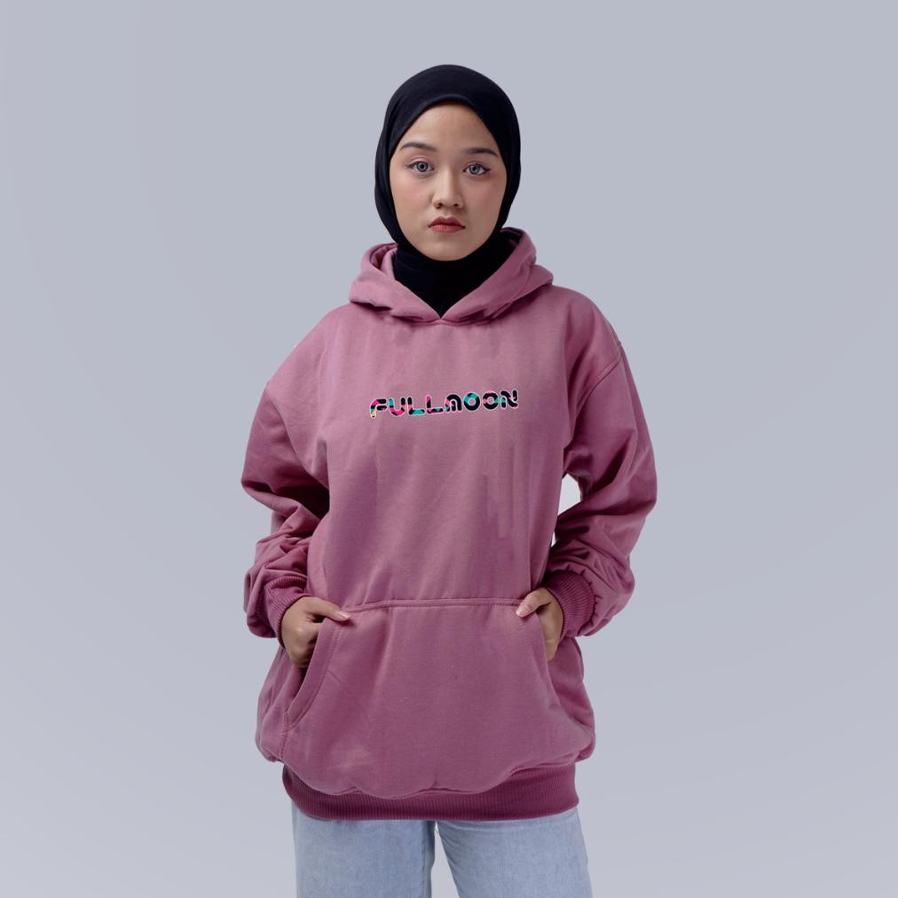 er-6 fth-56 SWEATER HOODIE PRIA JUMPER DISTRO BAHAN FLEECE TEBAL FULLMOON UNISEX CEWEK COWOK M L XL 