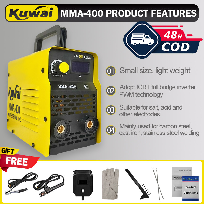 Kuwai 400MMA-2000 Watt Termurah Inverter Welding Machine Trafo Las Inverter 120A Mesin las welding M