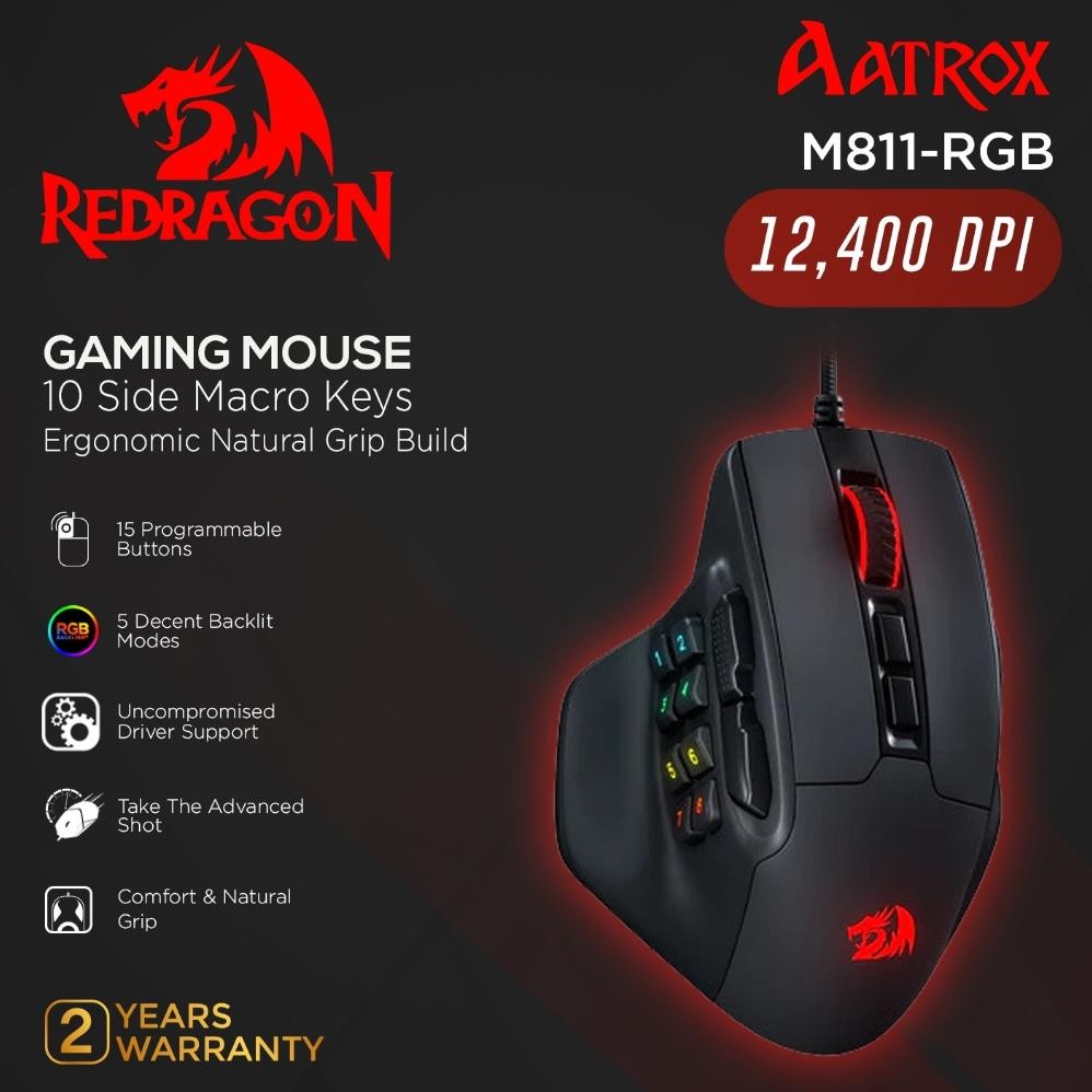 Redragon RGB Gaming Mouse Aatrox - M811-RGB