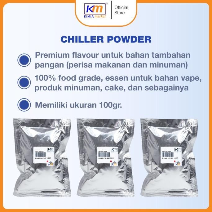 

Murah Chiller Powder Cooling Agent 100Gr Bahan Vape Food Grade
