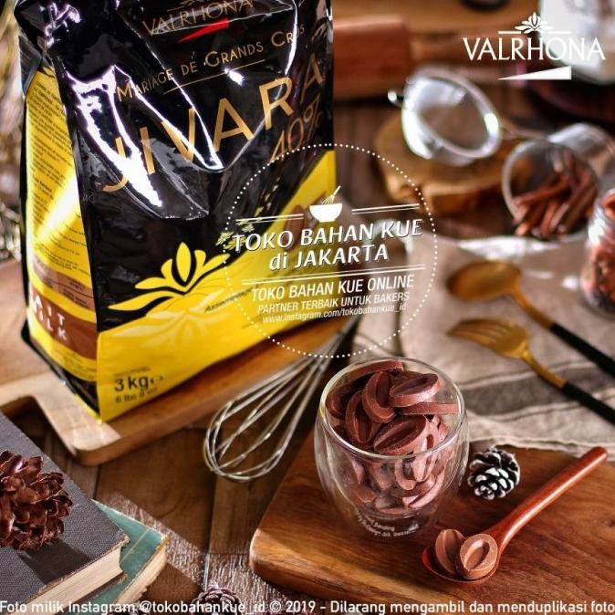 

Promo Valrhona Jivara 40% Milk Chocolate 1Kg Couverture Cokelat Susu