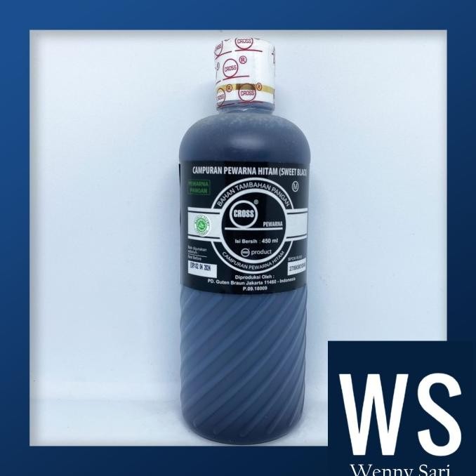 

Promo Pewarna Sweet Black/Hitam Cross Food Coloring Oil Based 450 Ml