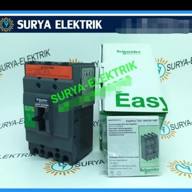 Spesial Mccb Mcb Schneider Ezc 100F F 100A 100A 100 Ampere Mcb Schneider Ezc