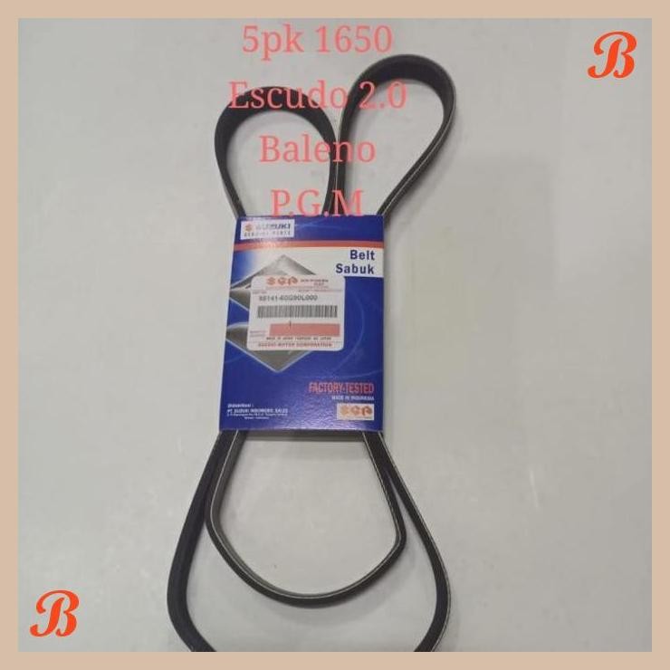 [PGM] FAN BELT VAN BELT V BELT RIB BELT TALI KIPAS ESCUDO 2.0 5PK 1650