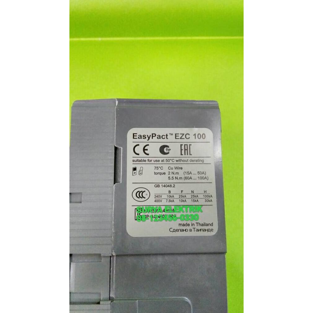 Miliki Mccb Mcb Schneider Ezc 100N N 50A 50A 50 Ampere Mccb Mcb Schneider Ezc