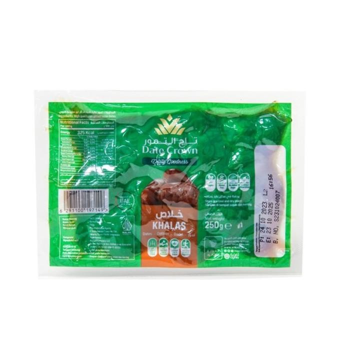 

Sale Kurma Date Crown Khalas Thermo 250 Gr - 1 Dus