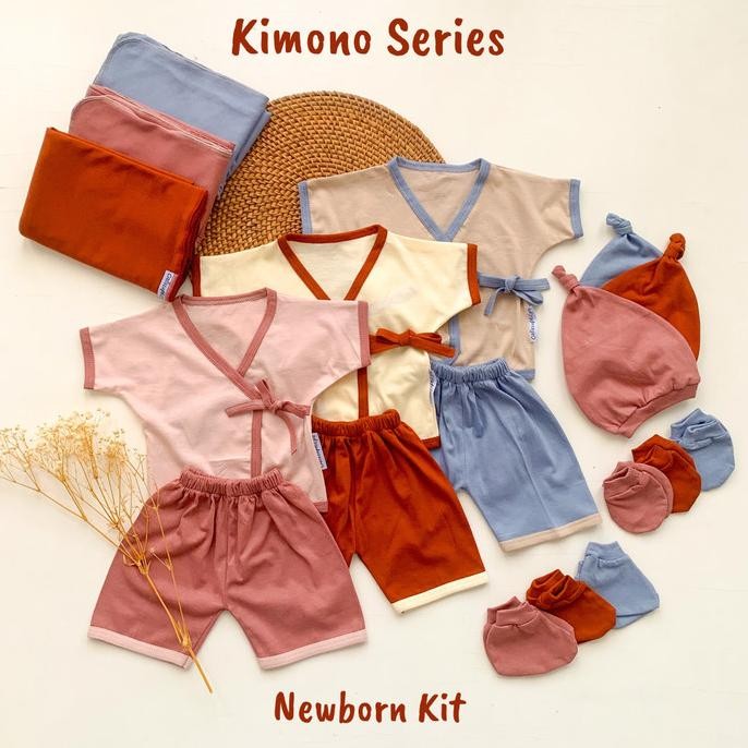 Newborn Kit Kimono Series | Setelan Baju Bayi Baru Lahir | Bedong Set Bayi