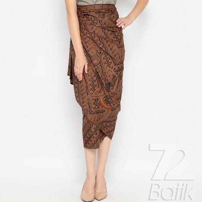 ROK BATIK SPAN SKIRT LILIT KEBAYA INSTAN MODERN WANITA MOTIF BEST SELLER 725099 CAP 72 - ROK BATIK L