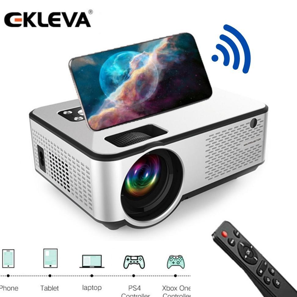 Demetri Ekleva Proyektor Hd Infokus Portable C9 Dengan 6000 Lumens Upgrade Layar 1080P 200'' Smartph