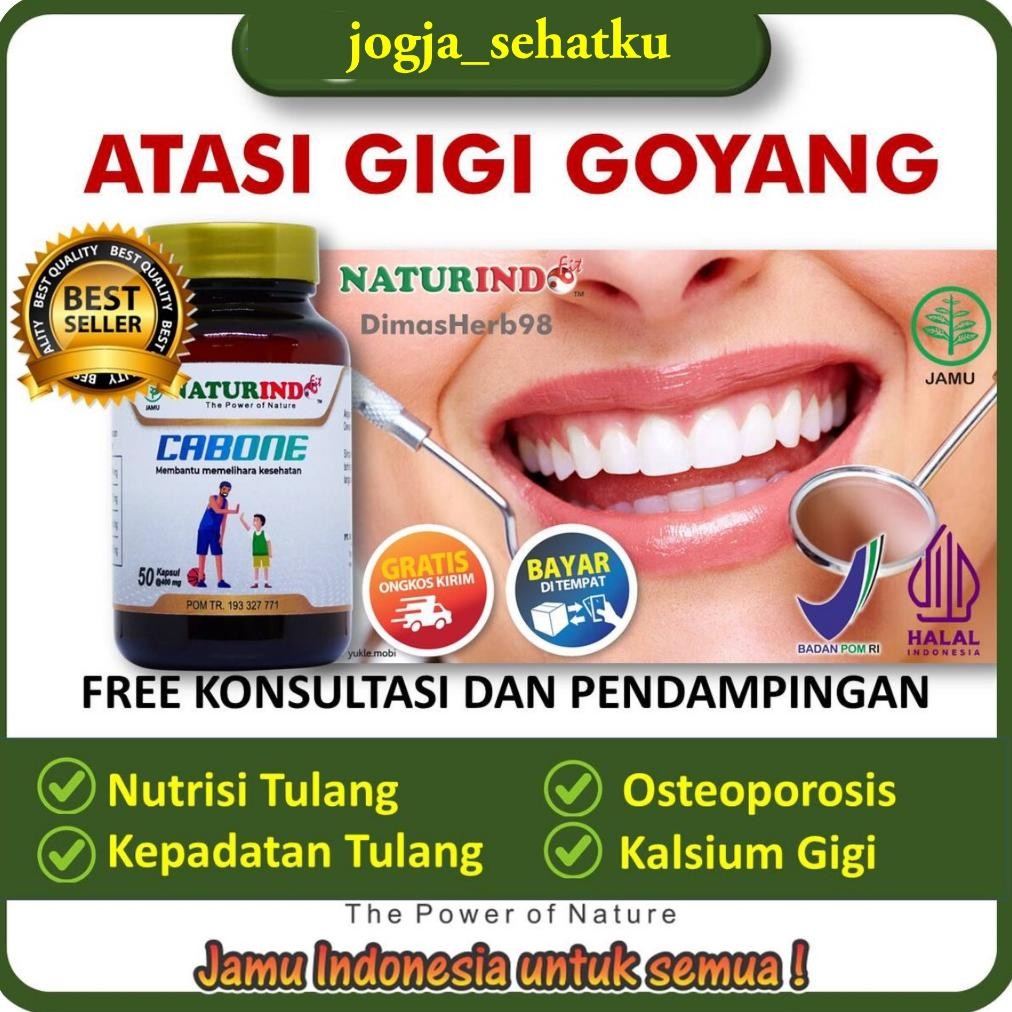 CHRIS OBAT GIGI GOYANG PENGUAT GIGI SAKIT GIGI GUSI BENGKAK CABONE NATURINDO