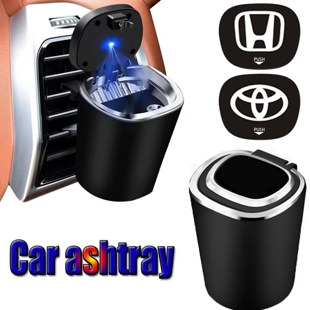 Premium Asbak Mobil Portable Led Multi Fungsi Premium Aesthetic Tanpa Asap Storage  Mini Asbak Gantu