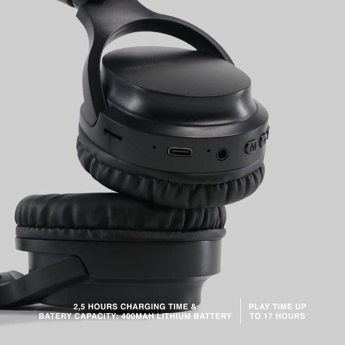 Murah Rexus Headset Bluetooth Wireless M2 - Headphone Earphone 3in1, Koneksi Bluetooth 5.3, AUX, Mic