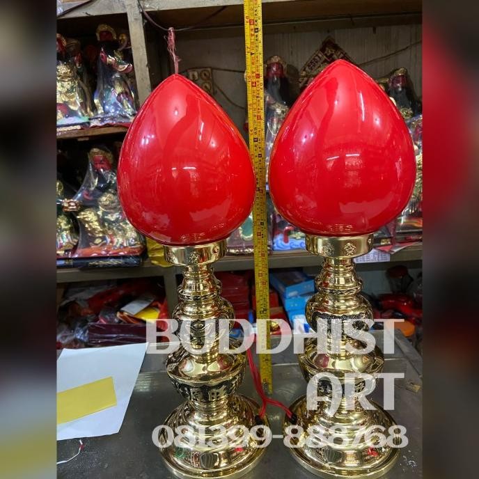 READY LAMPU SEMBAHYANG KUNINGAN LAMPU ALTAR BOLHAM KUNINGAN TAIWAN 16 INCH TERBAIK