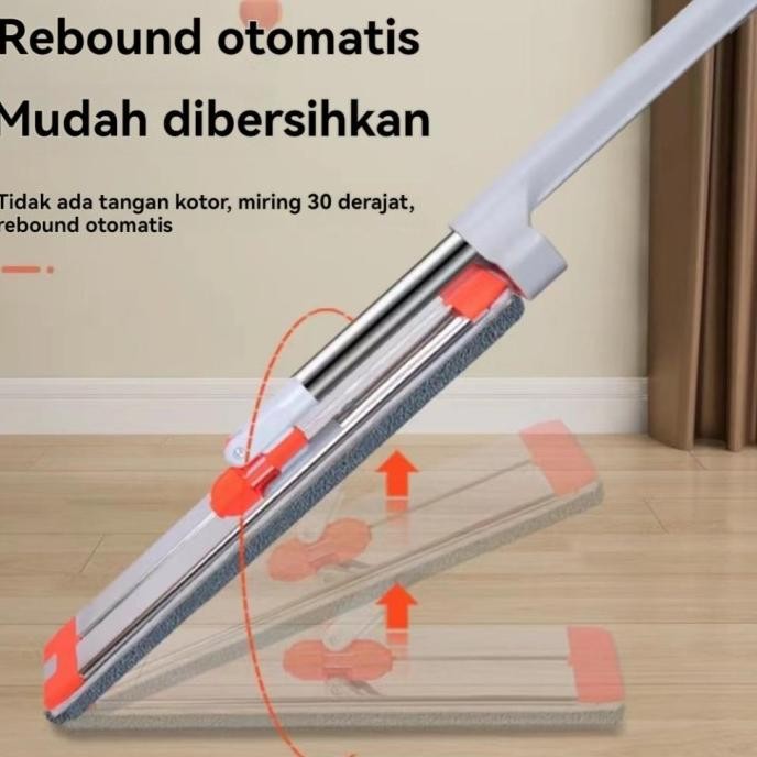 Pel lantai ultra-vertikal, pel microfiber berdiri dengan putaran 360