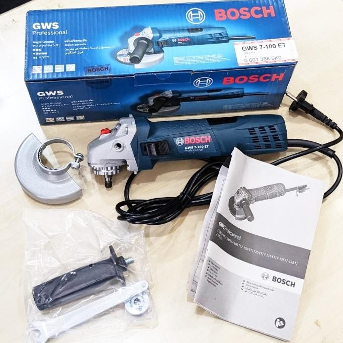 ready  Mesin Gerinda Tangan Bosch GWS7-100ET Grinda GWS 7 100ET Angle Grinder murah