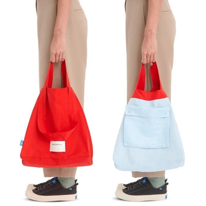 Oz67 d-54 TAS LIPAT WANITA - TAS BELANJA BESAR - REVERSIBLE RELAXED BAG POLOS LARGE / SHOLDER BAG WA