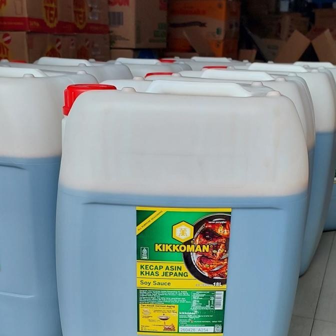 

Grosir Kikkoman Soy Sauce 18 Liter / Kecap Asin Kikkoman Khas Jepang 18 Ltr