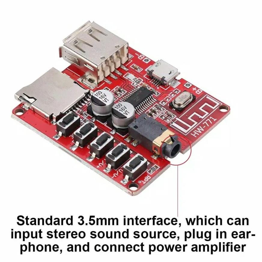 MODUL MP3 BLUETOOTH FLAC USB PALYER STEREO KIT AMPLIFIER PORTABLE