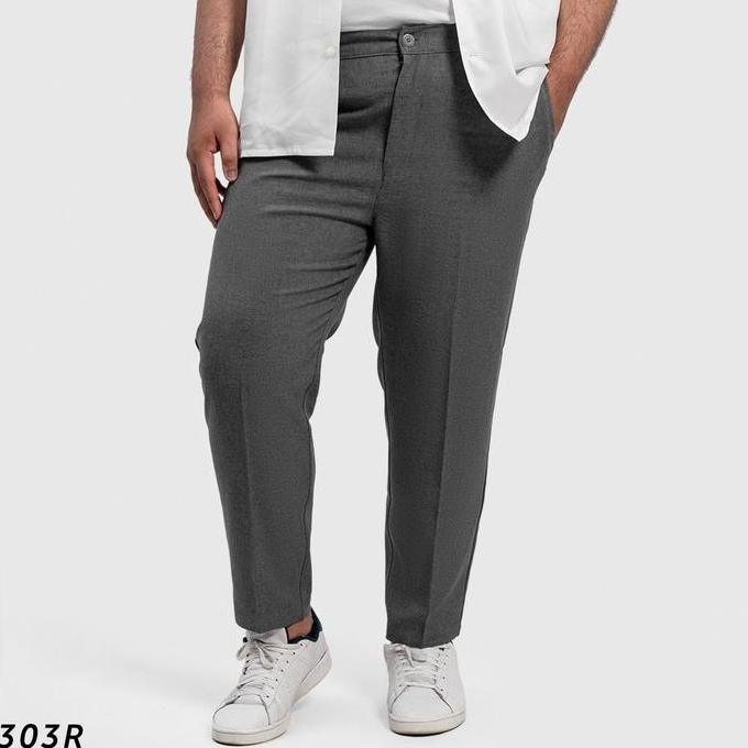 Grosir Hsrm Dapper Ankle Pants Big Size | Celana Ankle Pants Pria Jumbo