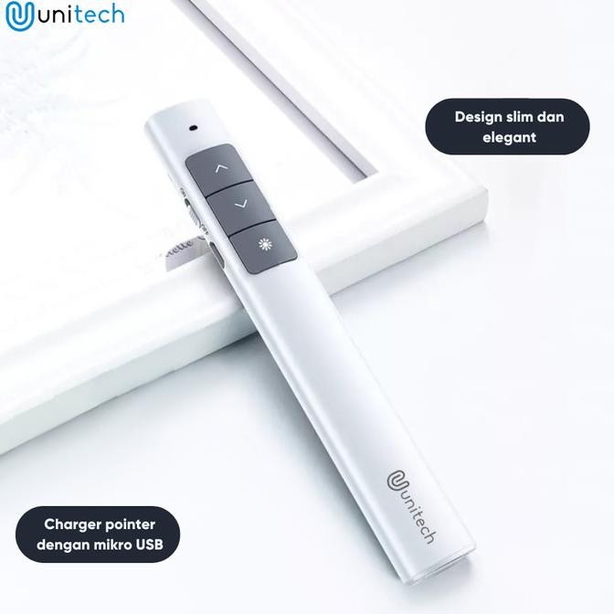 Murah Unitech Laser Pointer Wireless Alat Presentasi Pen 50m Kontrol Non COD