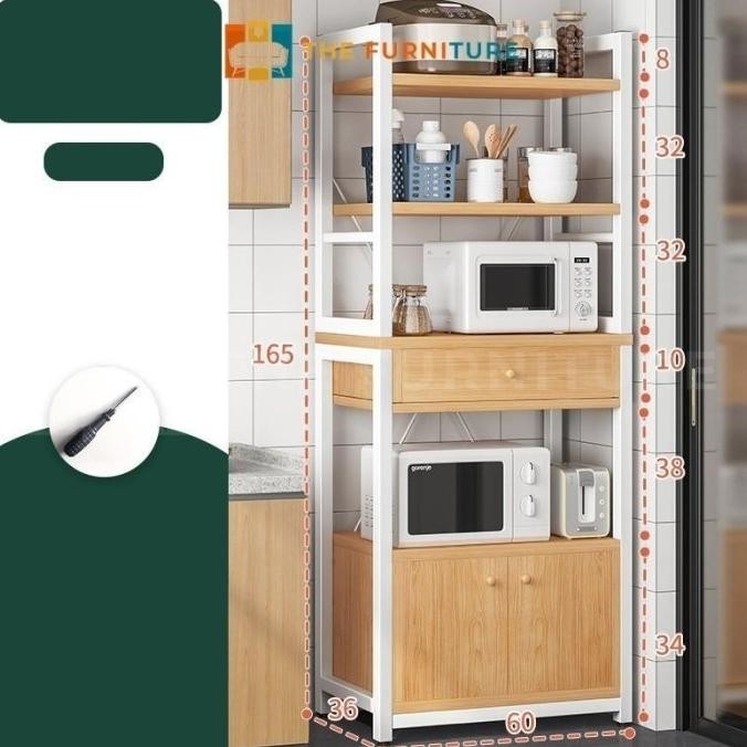 Rak Dapur Microwave/Rak Dapur Minimalis/Rak Dapur Serbaguna/ Rak Oven Microwave Dengan Kabinet/ Rak 