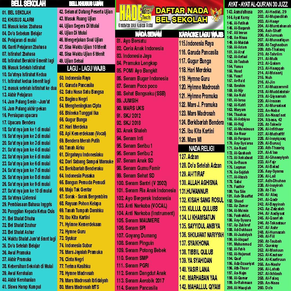 BEL SEKOLAH OTOMATIS DAN MANUAL 260NADA