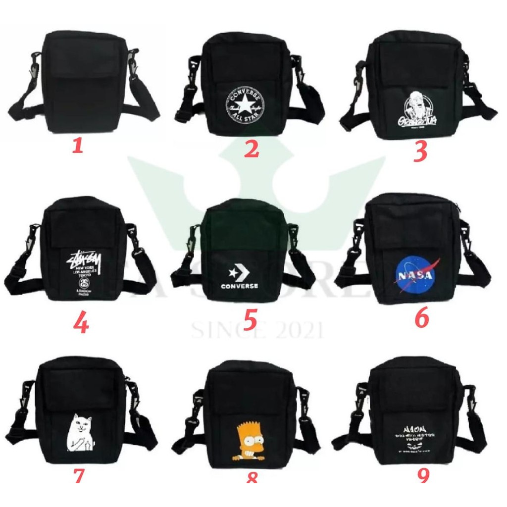 TERMURAH - TAS SELEMPANG SLING BAG MINI NASA PRIA DAN WANITA