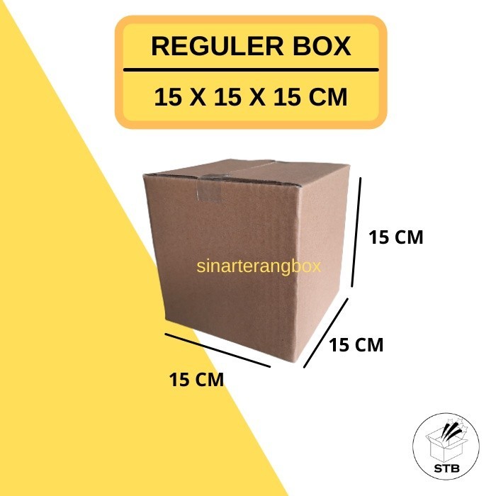 

15 X 15 X 15 CM KARDUS BOX COKLAT POLOS KARTON SINGLE WALL PACKING