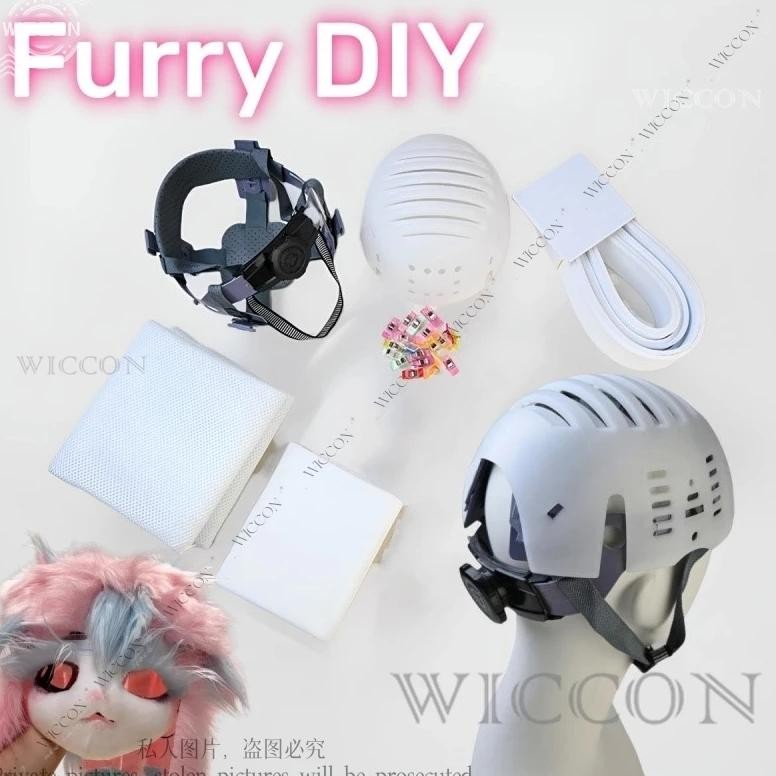 Fursuit Kigurumi Skull Headwear Cosplay Furry Costume Diy Accessories Cosplay Accessories Foam Anima