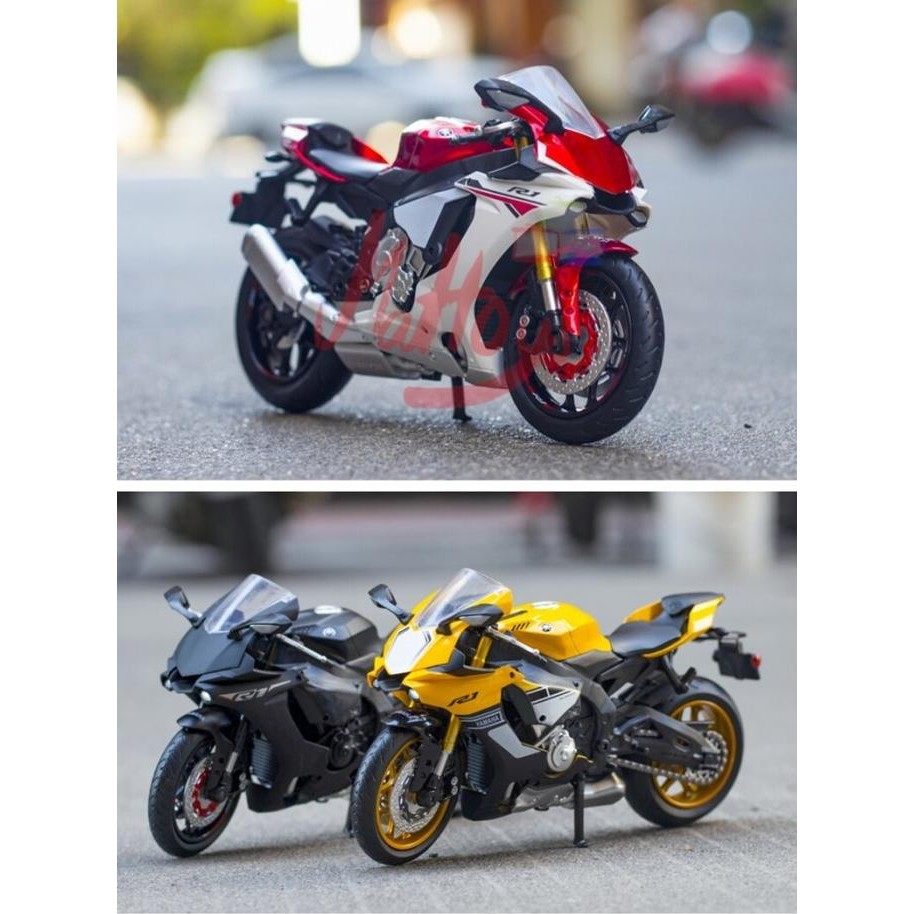 TERSEDIA Diecast CCA Yamaha YZF R1 skala 1:12 lisensi resmi Yamaha