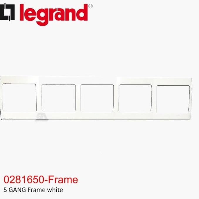 Terjangkau Legrand Mallia Frame 5 Gang White