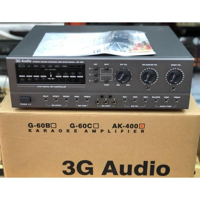 Amplifier Mixer Karaoke 3G Audio Ak 400 Original Produk 3G Audio Ak400 Original
