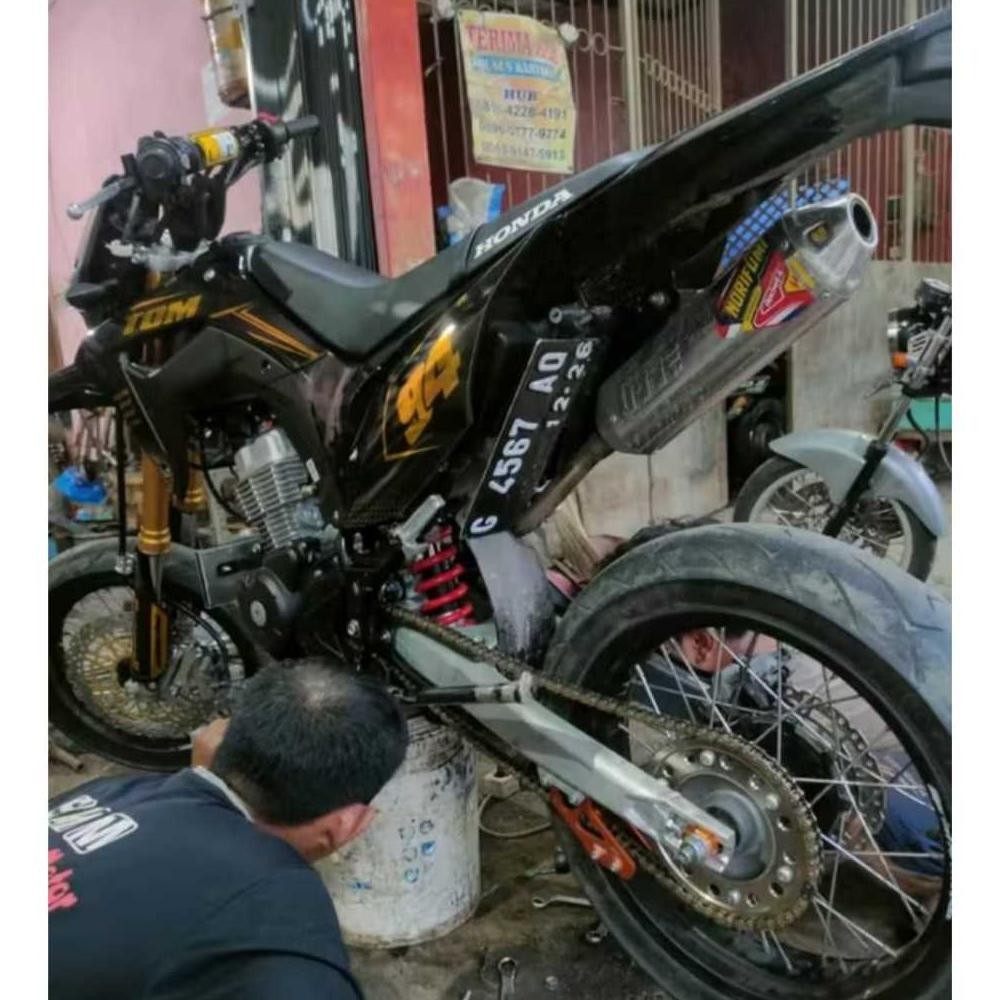 Swing Arm Lengan Ayun Bpro Alumunium CNC 62CM Untuk Motor KLX 150 DTRACKER 150 CRF 150L WR 155R
