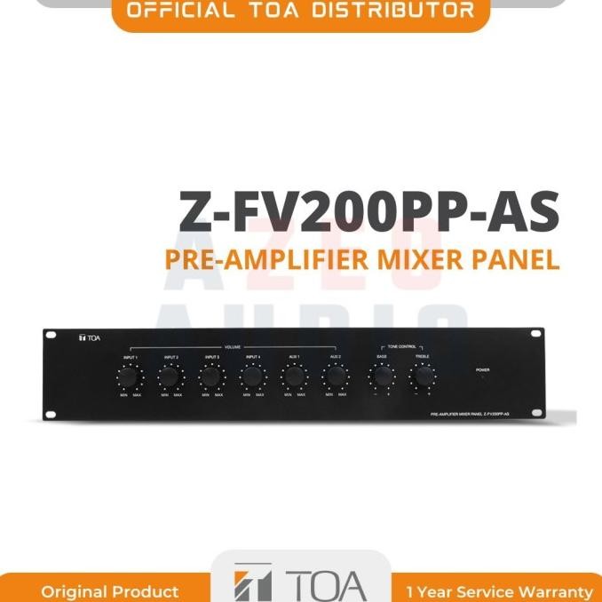Pre-Amplifier Mixer Panel Toa Z-Fv200Pp-As | Garansi Resmi Original