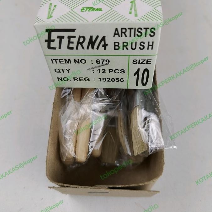 

Kuas Lukis ETERNA nomor 10 per 1 lusin by Radhiant official