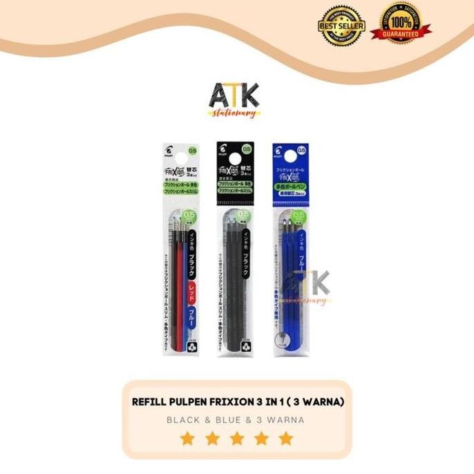 

Refill isi Pulpen Frixion 3 in 1 ( pulpen 3 warna) atk by Radhiant official
